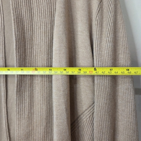 PREMISE Beige Open-Front Cardigan - Picture 9 of 9